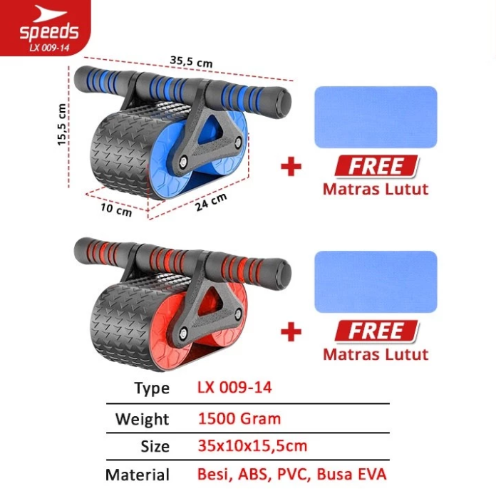 SPEEDS Ab Wheel Abs Roller Automatic Rebound 009-14 - Image 2